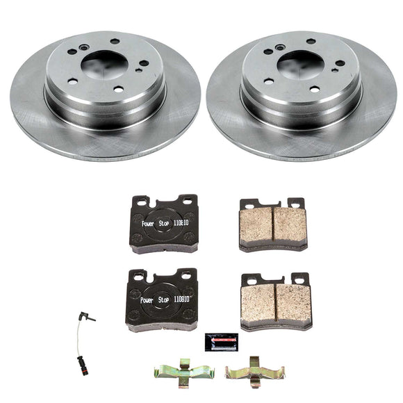 PowerStop OE Stock Replacement Low-Dust Ceramic Brake Pad and Rotor Kit