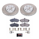 PowerStop Semi-Coated Rotor and Low-Dust Ceramic Brake Pad Kit