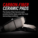 PowerStop Z26 Street Performance Carbon-Fiber Ceramic Brake Pads With Hardware