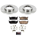PowerStop OE Stock Replacement Low-Dust Ceramic Brake Pad and Rotor Kit