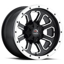 14x8 Vision 548 Commander Black Machined Face 4x156 ET-10.2 Wheel Rim