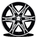 20x8.5 American Racing Mainline Black Wheel/Rim 5x127 20-8.5 5-127 ET35