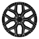 26" Replica Wheel CV98B Fits Chevy Silverado 26x10 Black Milled Wheel