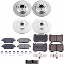 PowerStop Genuine Geomet Coated Rotor and Low-Dust Ceramic Brake Pad Kit