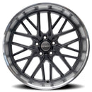 22x12 Corsart Kingpin 5 Matte Gunmetal Diamond Cut Lip 5x127 ET0 Wheel