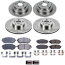 PowerStop OE Stock Replacement Low-Dust Ceramic Brake Pad and Rotor Kit