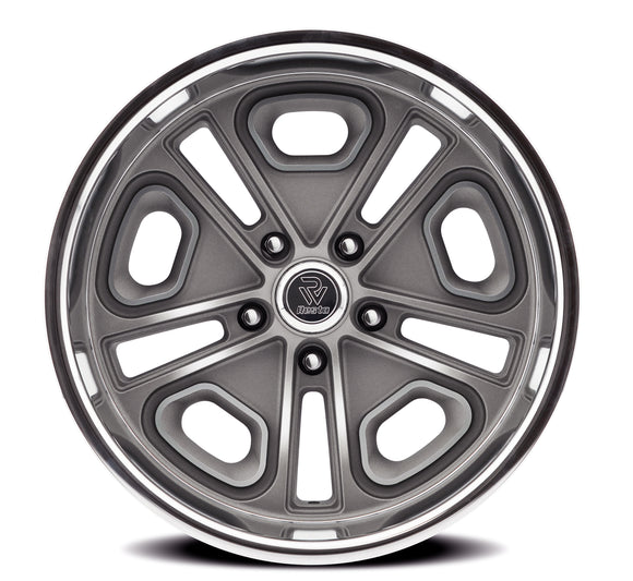 18x9.5 Resto Del Ray Gun Metal Diamond Cut Lip 5x127 ET1 CB78.10 Wheel