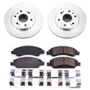 PowerStop Genuine Geomet Coated Rotor and Low-Dust Ceramic Brake Pad Kit