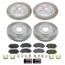 PowerStop Semi-Coated Rotor and Low-Dust Ceramic Brake Pad Kit