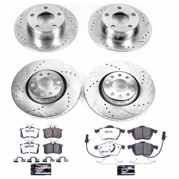 PowerStop Z26 Street Performance Ceramic Brake Pad and Drilled & Slotted Rotor K
