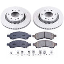 PowerStop Genuine Geomet Coated Rotor and Low-Dust Ceramic Brake Pad Kit