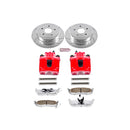 PowerStop Z26 Street Performance Ceramic Brake Pad, Drilled Slotted Rotor, and C
