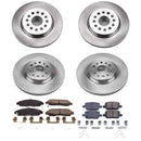 PowerStop OE Stock Replacement Low-Dust Ceramic Brake Pad and Rotor Kit