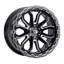 17x9 Vision 405 Korupt Gloss Black Milled Spoke 6x135 ET12 Wheel Rim-5