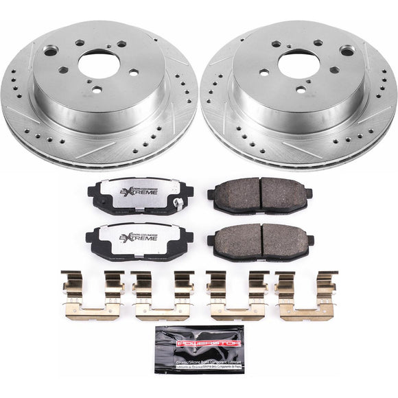 PowerStop Z26 Street Performance Ceramic Brake Pad and Drilled & Slotted Rotor K
