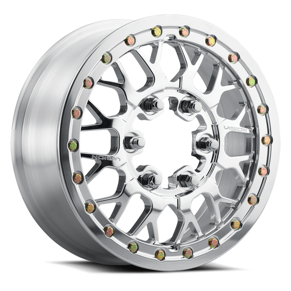 15X10 Vision Storm Polished 6x139.7 6x5.5 ET25 Wheel Rim