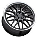 19x8 Petrol P4C Gloss Black With Machined Lip 5x115 ET40 CB76.1 Wheel Rim