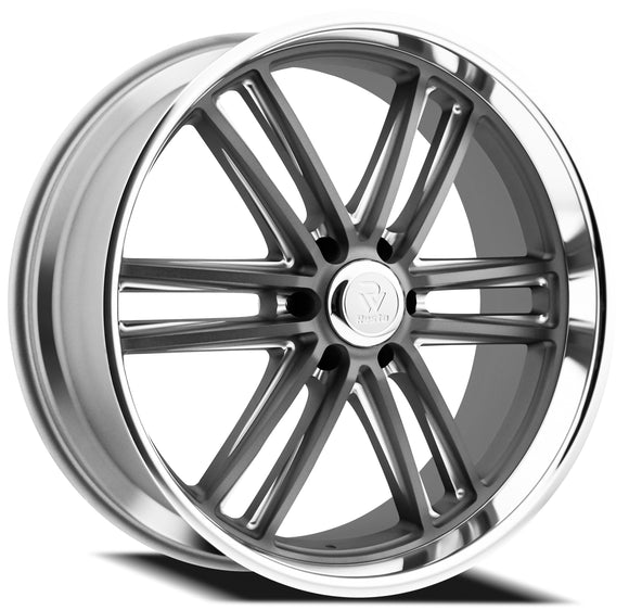 24x9 Resto Maverick Gun Metal Diamond Cut Lip 6x139.7 ET25 CB106.10 Wheel