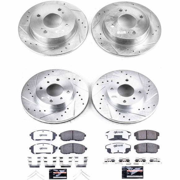 PowerStop Z26 Street Performance Ceramic Brake Pad and Drilled & Slotted Rotor K
