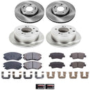 PowerStop OE Stock Replacement Low-Dust Ceramic Brake Pad and Rotor Kit