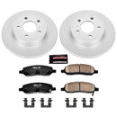 PowerStop Genuine Geomet Coated Rotor and Low-Dust Ceramic Brake Pad Kit