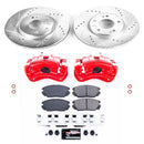 PowerStop Z23 Daily Driver Carbon-Fiber Ceramic Pads Drilled & Slotted Rotor & C