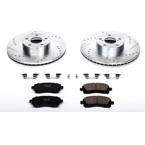 PowerStop Z23 Daily Driver Carbon-Fiber Ceramic Brake Pad and Drilled & Slotted