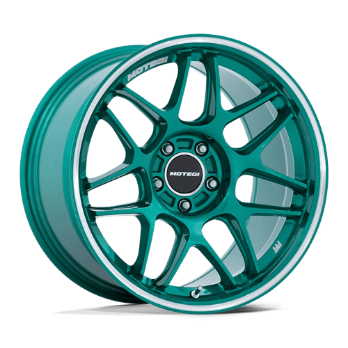18X9.5 Motegi MR158 Tsubaki Hokkaido Green 5x114.3 ET40 Wheel Rim