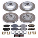 PowerStop Semi-Coated Rotor and Low-Dust Ceramic Brake Pad Kit
