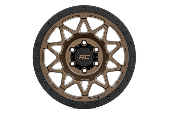 18x9 Rough Country 78 Series Black Wheel 8x180 ET0 CB