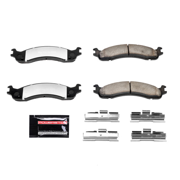 PowerStop Z36 Truck And Tow Carbon-Fiber Ceramic Brake Pads With Hardware