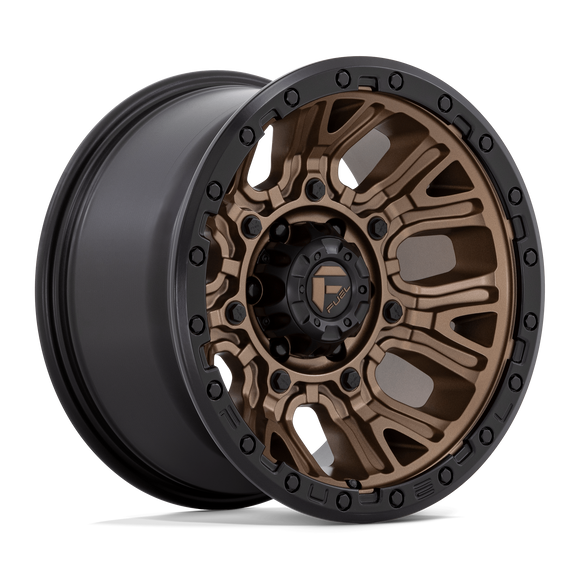 17x9 Fuel Off-Road D826 Traction Matte Bronze with Black Ring 5x127 ET-12 Wheel