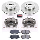PowerStop OE Stock Replacement Low-Dust Ceramic Brake Pad, Rotor and Caliper Kit