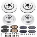 PowerStop Genuine Geomet Coated Rotor and Low-Dust Ceramic Brake Pad Kit