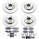 PowerStop Genuine Geomet Coated Rotor and Carbon-Fiber Ceramic Brake Pad Kit