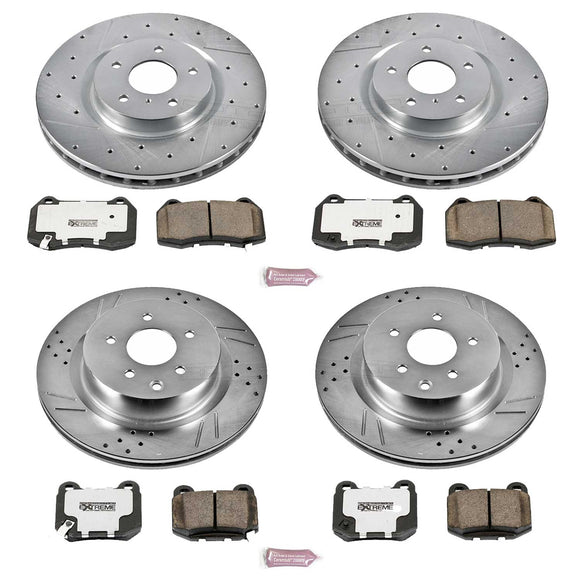 PowerStop Z26 Street Performance Ceramic Brake Pad and Drilled & Slotted Rotor K