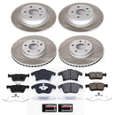PowerStop Semi-Coated Rotor and Low-Dust Ceramic Brake Pad Kit