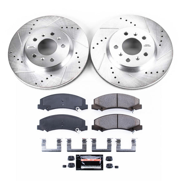 PowerStop Z23 Daily Driver Carbon-Fiber Ceramic Brake Pad and Drilled & Slotted