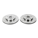 PowerStop Evolution Drilled Slotted Rotors Pair Front For Honda Accord