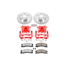 PowerStop Z36 Truck and SUV Ceramic Brake Pad, Drilled & Slotted Rotor, and Cali