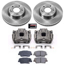 PowerStop OE Stock Replacement Low-Dust Ceramic Brake Pad, Rotor and Caliper Kit