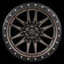 22x10 Lock Off-Road Krawler Matte Bronze Black Ring 6x135 ET-18 Wheel Rim-2
