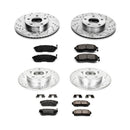 PowerStop Z23 Daily Driver Carbon-Fiber Ceramic Brake Pad and Drilled & Slotted
