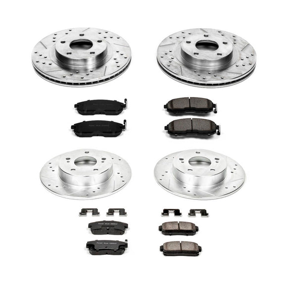 PowerStop Z23 Daily Driver Carbon-Fiber Ceramic Brake Pad and Drilled & Slotted