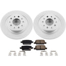 PowerStop Genuine Geomet Coated Rotor and Low-Dust Ceramic Brake Pad Kit