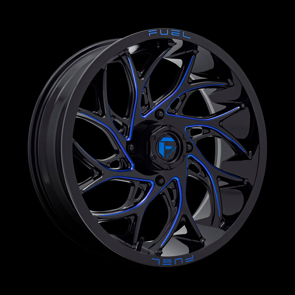 18X7 Fuel UTV D778 Runner UTV G-BLK-MILL-BLU 4X156 ET13 wheel/rim - 0