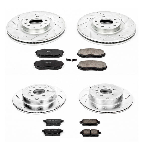 PowerStop Z23 Daily Driver Carbon-Fiber Ceramic Brake Pad and Drilled & Slotted