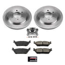 PowerStop OE Stock Replacement Low-Dust Ceramic Brake Pad, Rotor and Caliper Kit
