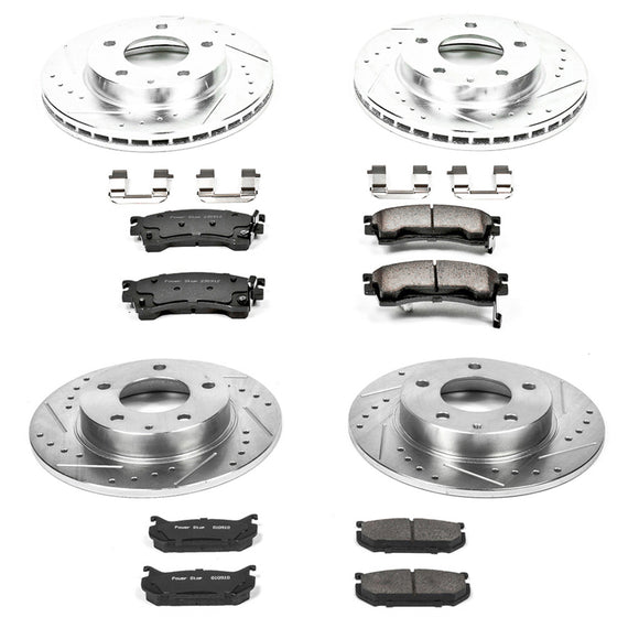 PowerStop Z23 Daily Driver Carbon-Fiber Ceramic Brake Pad and Drilled & Slotted