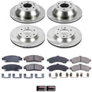 PowerStop OE Stock Replacement Low-Dust Ceramic Brake Pad and Rotor Kit